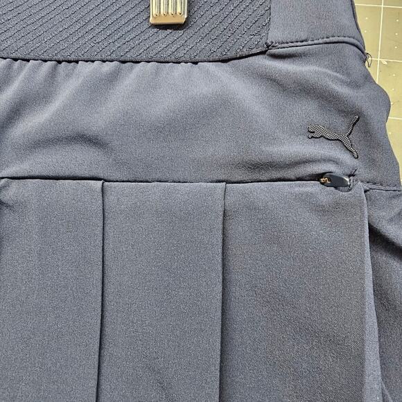 Puma Wrap Skort Womens XL Blue Pleated Golf Tennis Gym Preppy Academia Twee UPF - Picture 7 of 10